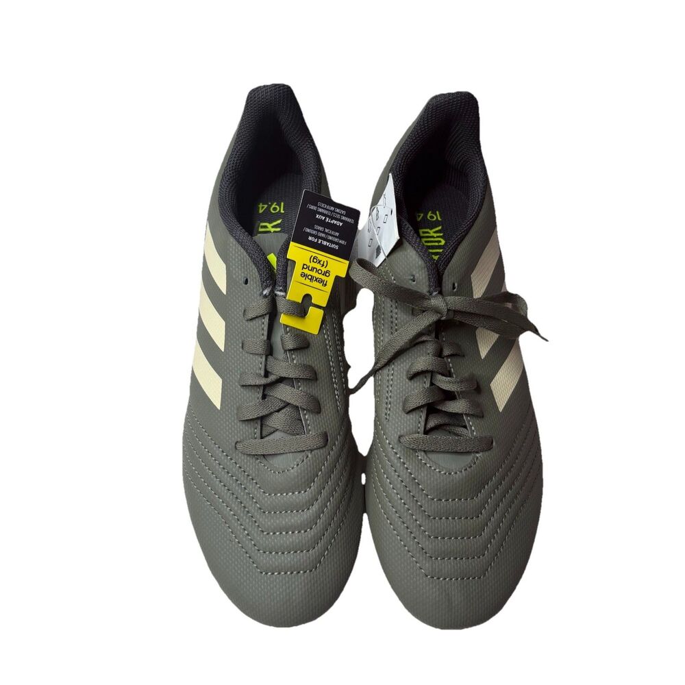 2019 Boys Adidas Predator 19.4 FxG Jr Soccer Cleats EF8221 Green Sizes 6 Mens